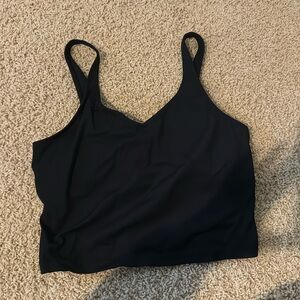 black workout top